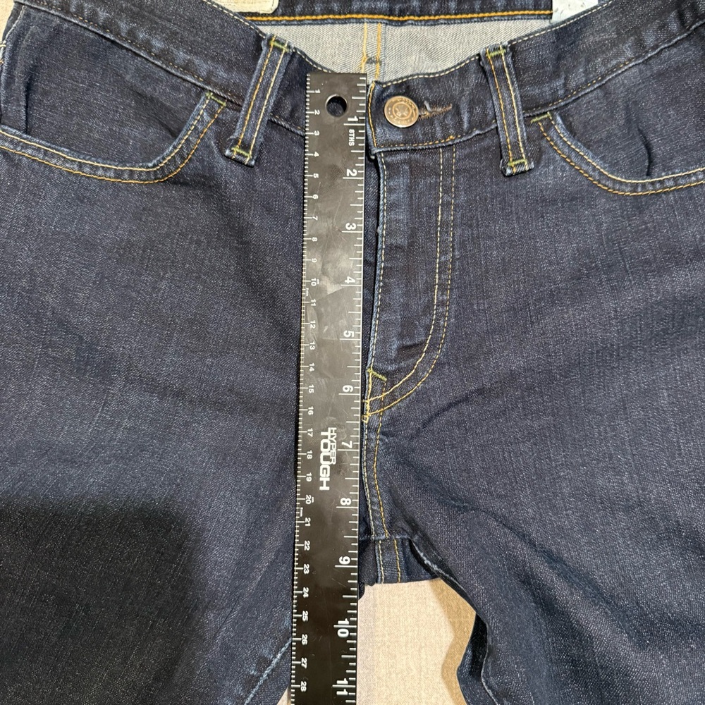 Imogene + Willie Wide Leg Jeans Size 29 x 30 Dark Wash Premium Denim - Picture 12 of 13